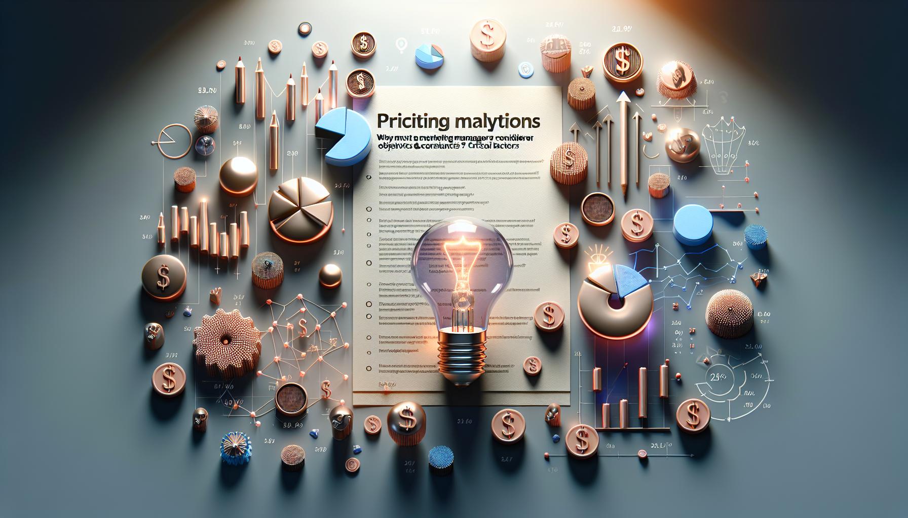 Why Must a Marketing Manager Consider Pricing Objectives and Constraints? Critical Factors 3 Why Must a Marketing Manager Consider Pricing Objectives and Constraints? Critical Factors