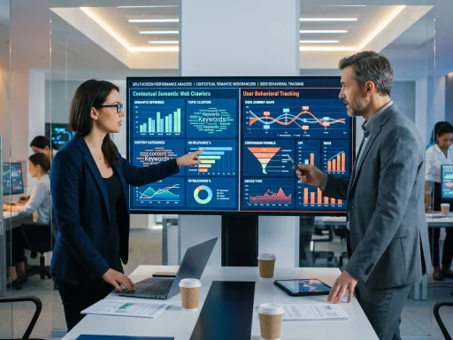 Media buyer comparing contextual semantic targeting against behavioral telemetry (AI Generated Image)
